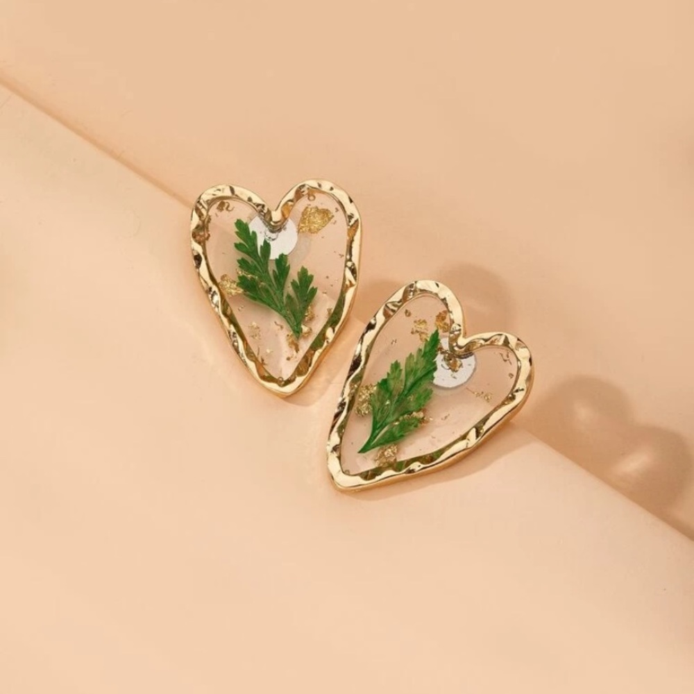 Heart Shaped Stud Earrings